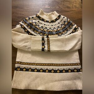 J. Crew Fair Isle Rollneck Sweater